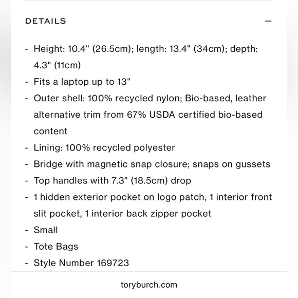 🍓NWT Tory Burch Ella Tote - Picture 9 of 9